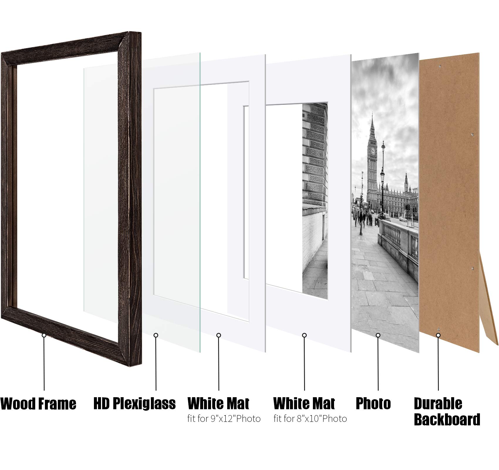 額縁 11×14inch(6枚)＋8×10inch(7枚)セット Amazon.co.jp: 額縁 11x14インチ(28x 35.5 cm)写真フォト